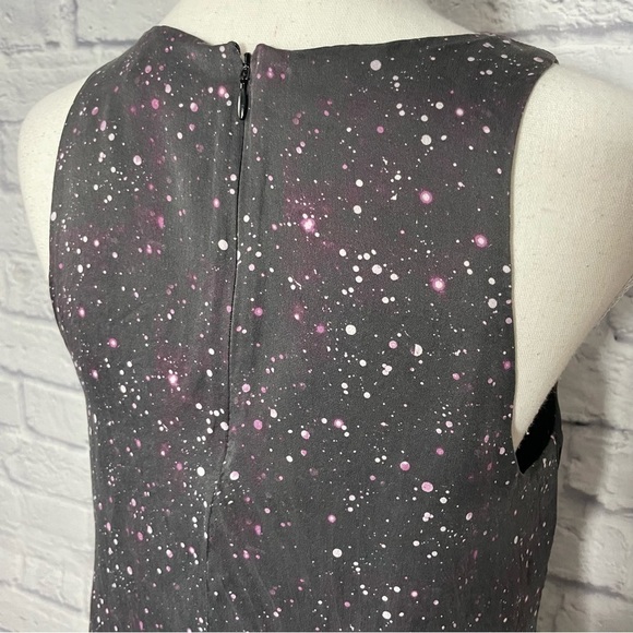 CLUB Monaco Cosmic Galaxy Print Sleeveless Silk Top Size Small - Picture 6 of 7